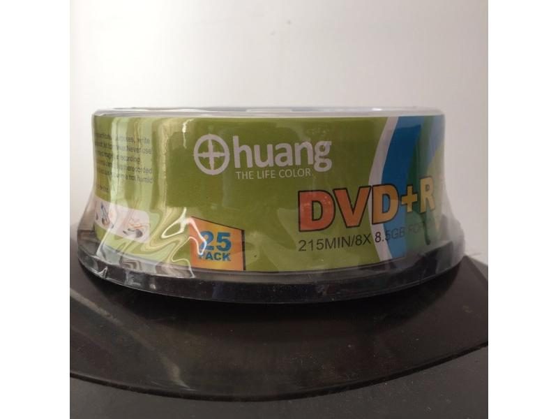 5 Discs Less Than 0.3% Defect Rate Grade A 8.5 GB Blank Printable DVD R DL Disc Carousel 1