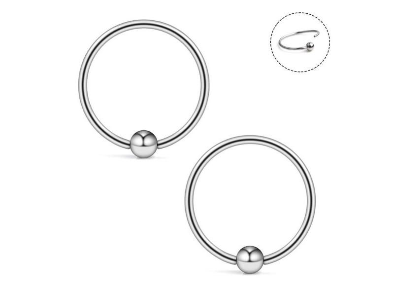 Piercing Nose Rings And Studs 925 Sterling Silver Body Chain Indian Gold Hoop Carousel 1