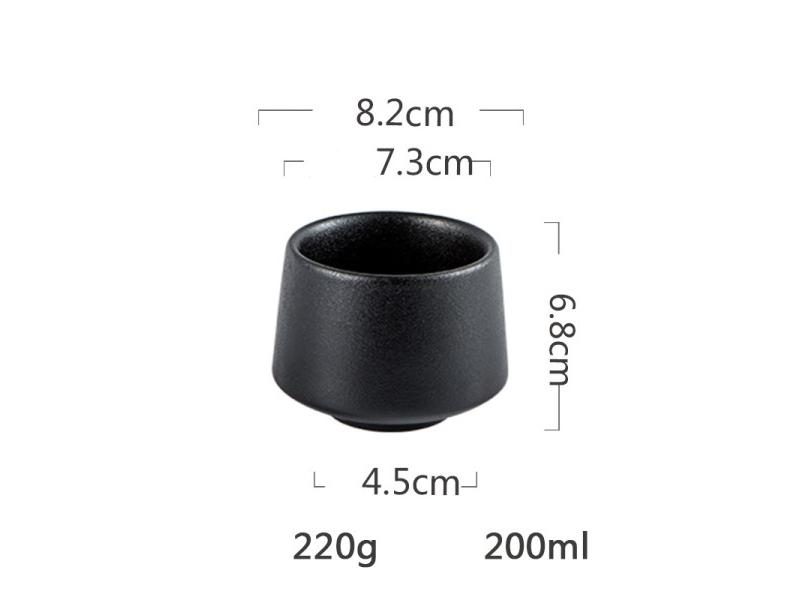 1PCS ANTOWALL Ceramic Tea Cup Handmade Solid Color Tea Water Cup Stone Color Carousel 1