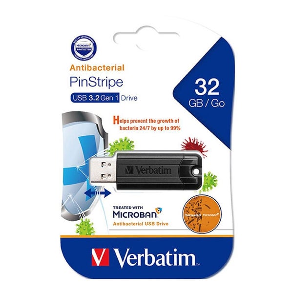 Verbatim Store N Go Microban USB 3.2 32GB - Black (66775) Carousel 1