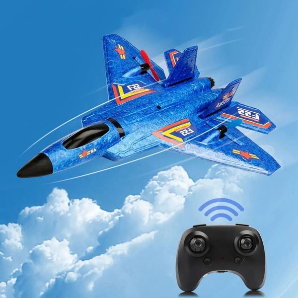 F22 Raptor Rc Plane 2.4g 2ch Glider with Led Lights Carousel 2