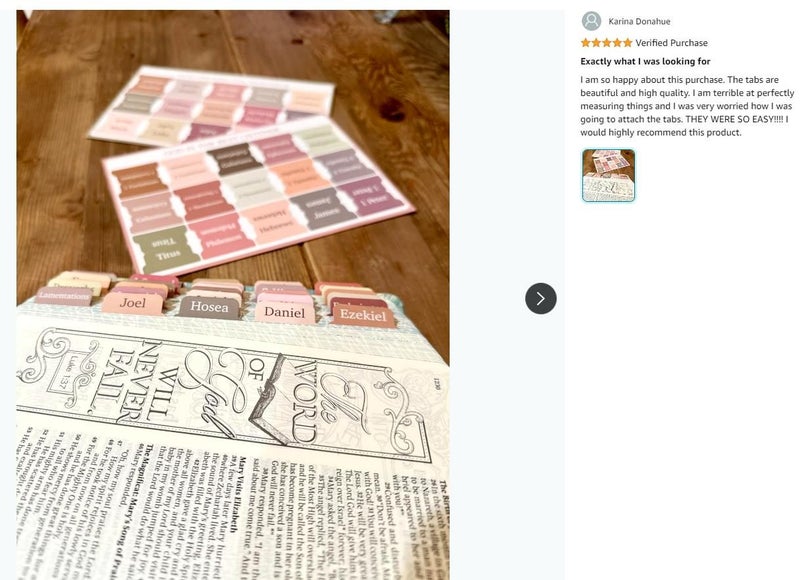 Bible Book Tabs Bible Index Tabs Study *Local Clearance* Carousel 2