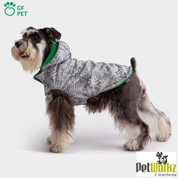 DOG COAT GF REVERSIBLE RAINCOAT 61cm 23 -32kg GREEN Carousel 9