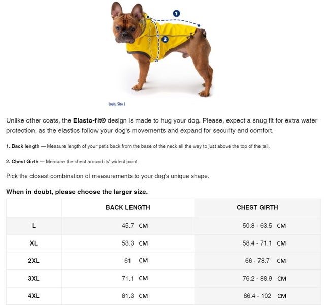 DOG COAT GF REVERSIBLE RAINCOAT 46cm 9-18kg NAVY Carousel 9