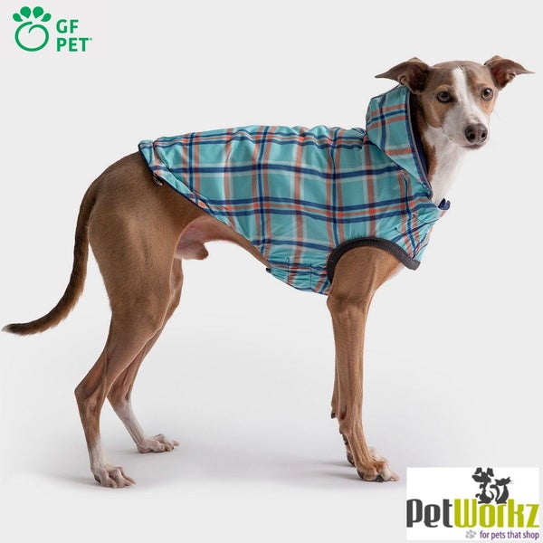 DOG COAT GF REVERSIBLE RAINCOAT 46cm 9-18kg NAVY Carousel 2