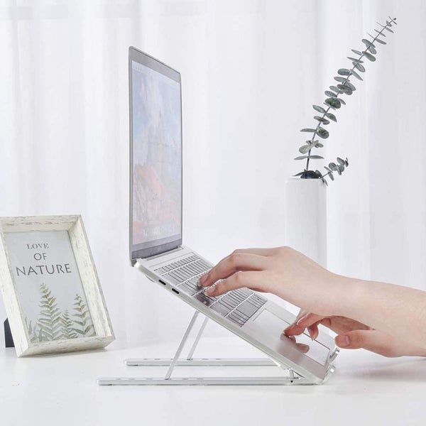 Folding Laptop Stand - Adjustable Aluminum Alloy Stand for Desk/Travel Carousel 2