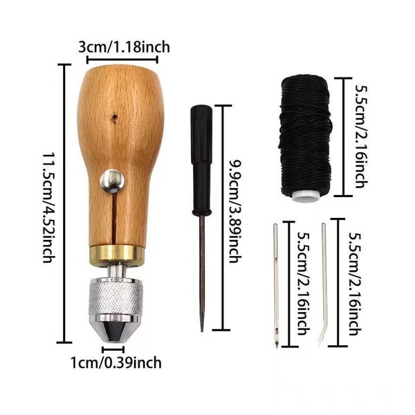 Brand New Leatherworking Punch Sewing Machine Awl Kit Craft Tools *Hot Sale*62935703095299113