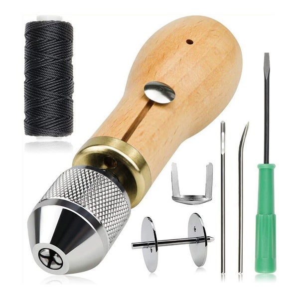 NEW new Leatherworking Punch Sewing Machine Awl Kit Craft Tools*Hot SALE Carousel 1