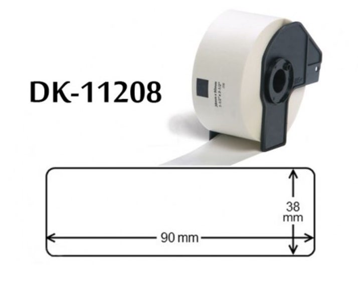 DK-11208 Brother Compatible Printing Label 90x38mm with Holder Carousel 1