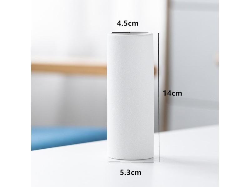 1pc Frosted Ceramic Vase Crafts European Retro Mediterranean Handmade Matte Carousel 1