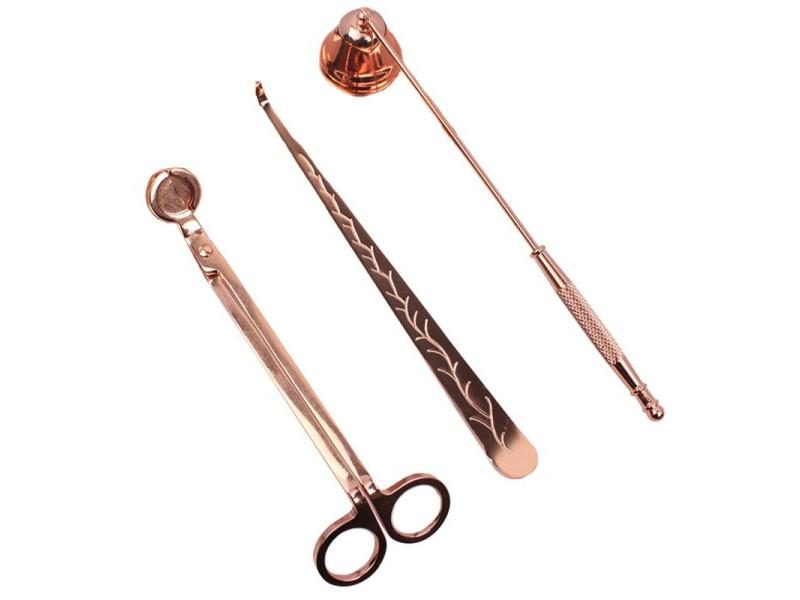 3PCS Candle Wick Trimmer Scissors Extinguisher Hooks Candle Tool Set Carousel 1