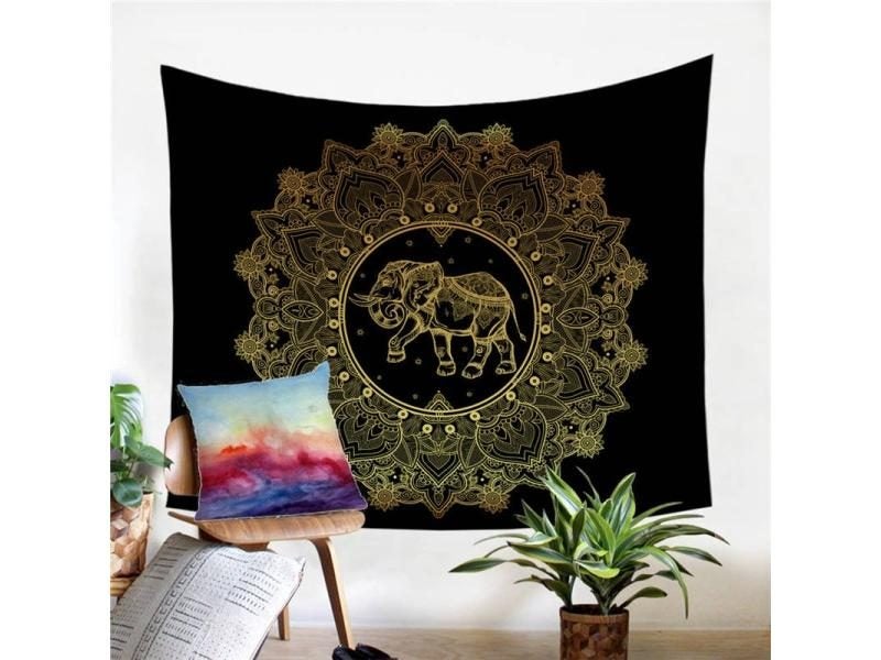 BeddingOutlet Elephant Tapestry Wall Hanging 2 Sizes Carousel 1