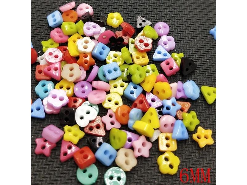 100pcs Colorful 2 Hole Resin Mini Buttons For Sewing DIY Carousel 1