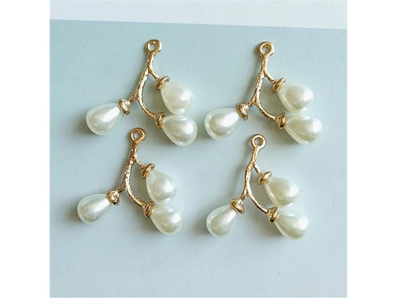 10Pcs Alloy Pearls Pendant DIY Crafts Ornaments Handmade Jewelry Carousel 1