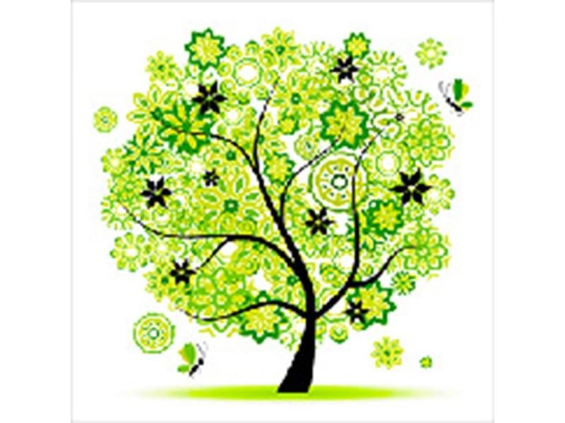 1pcolorful Four Seasons Tree Counted Cross Stitch Kit Embroidery Package Spring Carousel 1