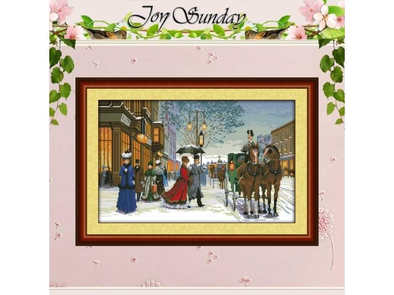 Twilight In Foreign Country Patterns Cross Stitch Kit 11CT 14CT 16CT With DMC Carousel 2