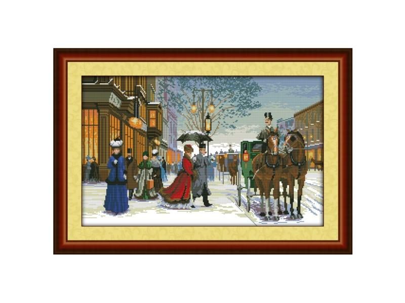 Twilight In Foreign Country Patterns Cross Stitch Kit 11CT 14CT 16CT With DMC Carousel 1