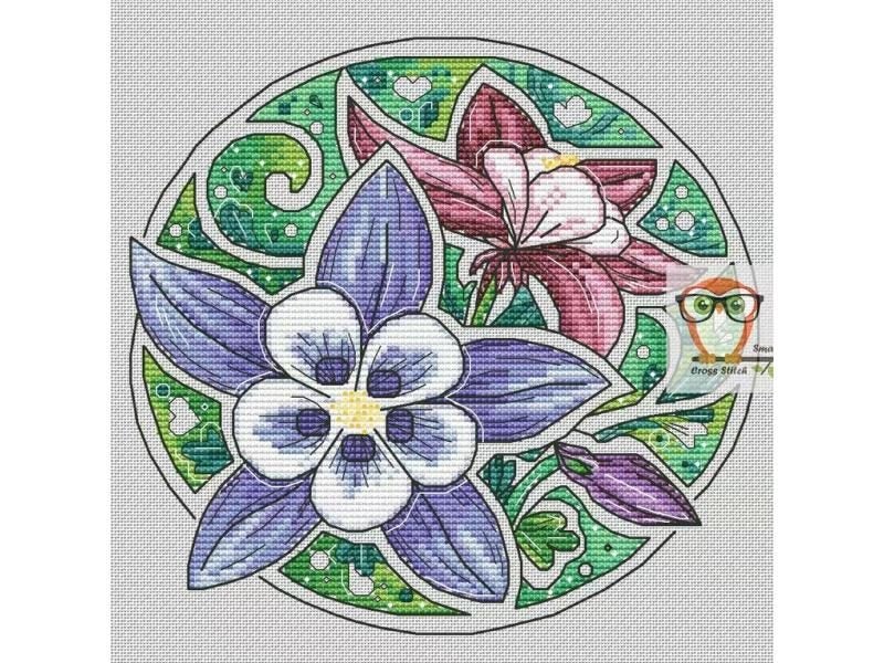 Homefun Cross Stitch Kit Package Floral Needlework New Set Carousel 1
