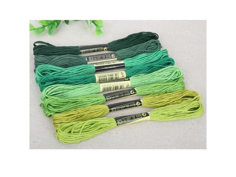 8pcs Lot Multicolor Cotton Cross Stitch Thread Embroidery Thread Kit Carousel 1