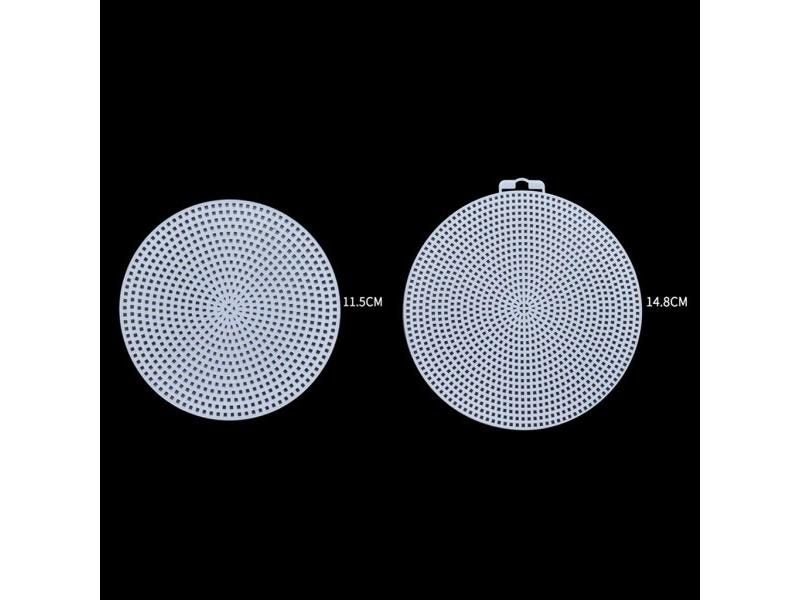 10x Transparent Plastic Canvas Circles Needlework Embroidery Knitting Bag Carousel 2