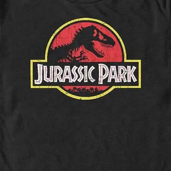 Jurassic Park Classic Movie Logo T Shirt Carousel 2