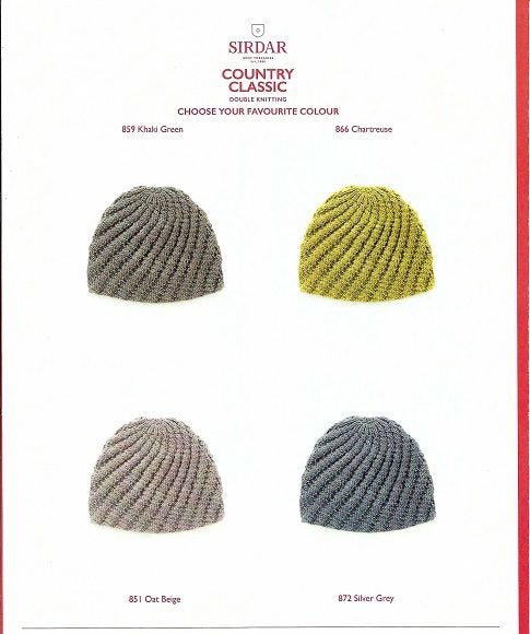 Ladies Scarf & Hat - Sirdar Knitting Pattern Carousel 2