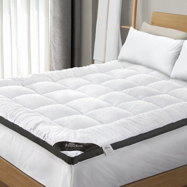 Bedra Mattress Topper Pillowtop Airflow Mesh Design Bed Protector Mat 5cm Single Carousel 1