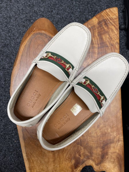 Gucci leather driving shoes Ivory Carousel 1