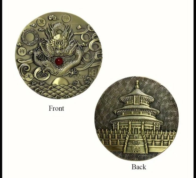 Chinese Dragon Coin 9cm Carousel 5