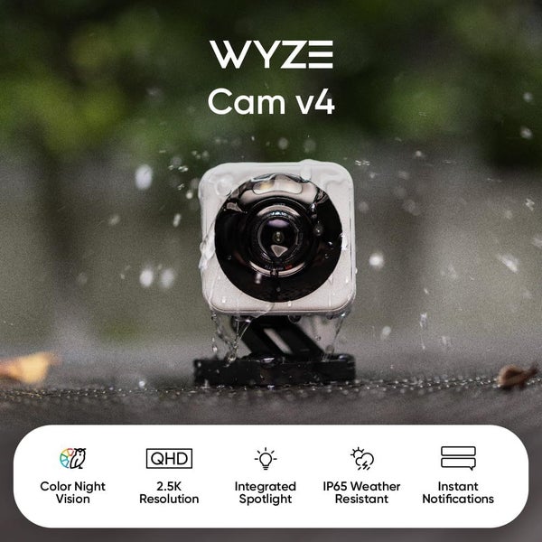 Wyze Cam v4 2.5K QHD Smart Wi-Fi Camera - Black Carousel 2