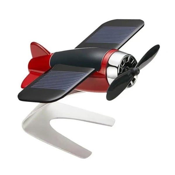 Solar Airplane Car Decoration Creative Gift for Car Enthusiasts Carousel 2