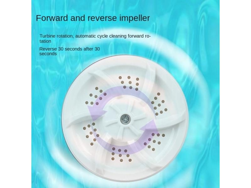 Portable Laundry Fold Bucket With Ultrasonic Turbo Washer For Home Travel Carousel 1