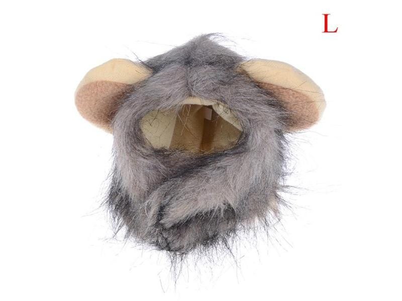 Funny Cute Pet Costume Cosplay Lion Mane Wig Cap Hat For Dog Cat Halloween Xmas Carousel 1