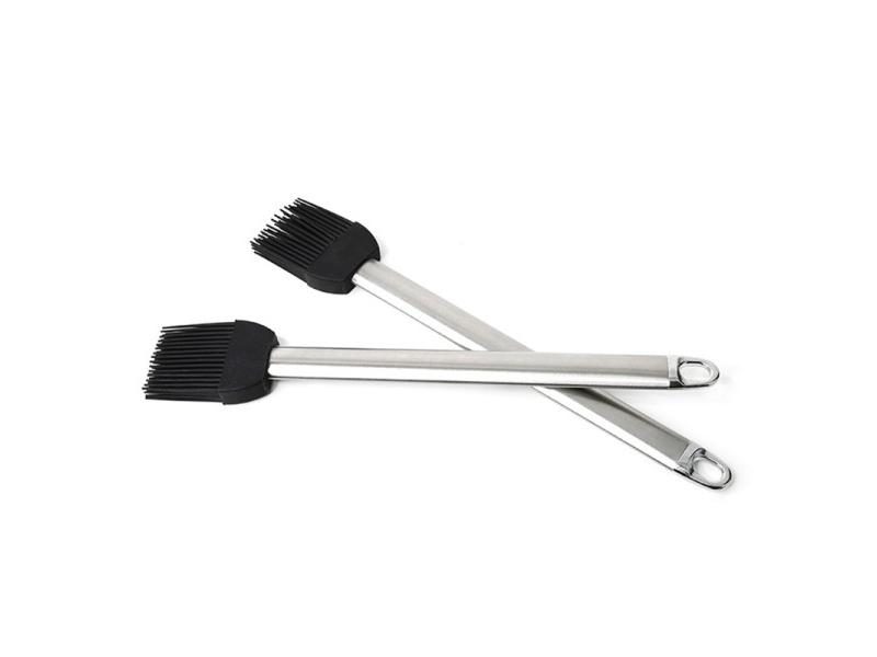 Stainless Steel Silicone Barbecue Brush BBQ Oil Sauce Brush Pastry Brush Carousel 1