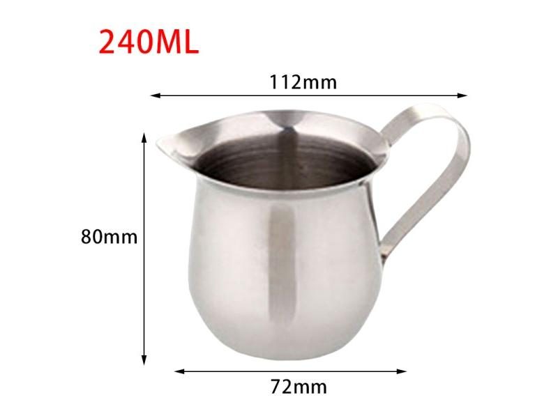 Stainless Steel Milk Jug Frothing Pitcher Espresso Milk Frother Cream Cup Carousel 1