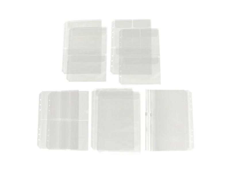 10 Pack A5 6 Holes Binder Pocket PVC Document Filling Bags Fit For 6 Rings Carousel 1