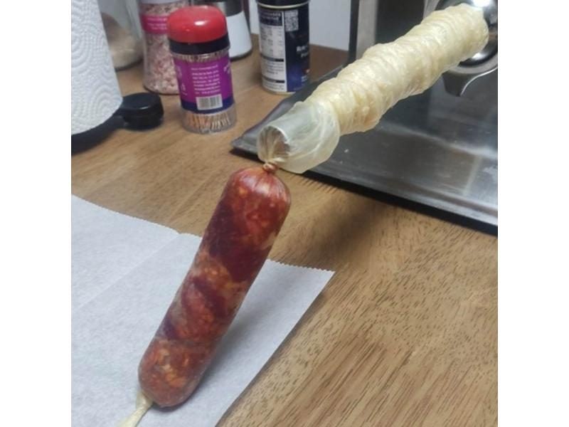 Sausage Packaging 5Pc Casings 50Mm Dia 100Cm Funnel Meat Filler Tools Carousel 1