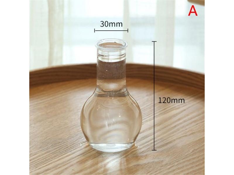 1PC Clear Plastic Hyacinth Vase Transparent Flower Plant Bottle Pot DIY Carousel 1