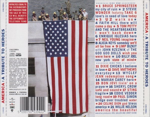 Various Artists ~ America: A Tribute To Heroes [2CDs] Carousel 2