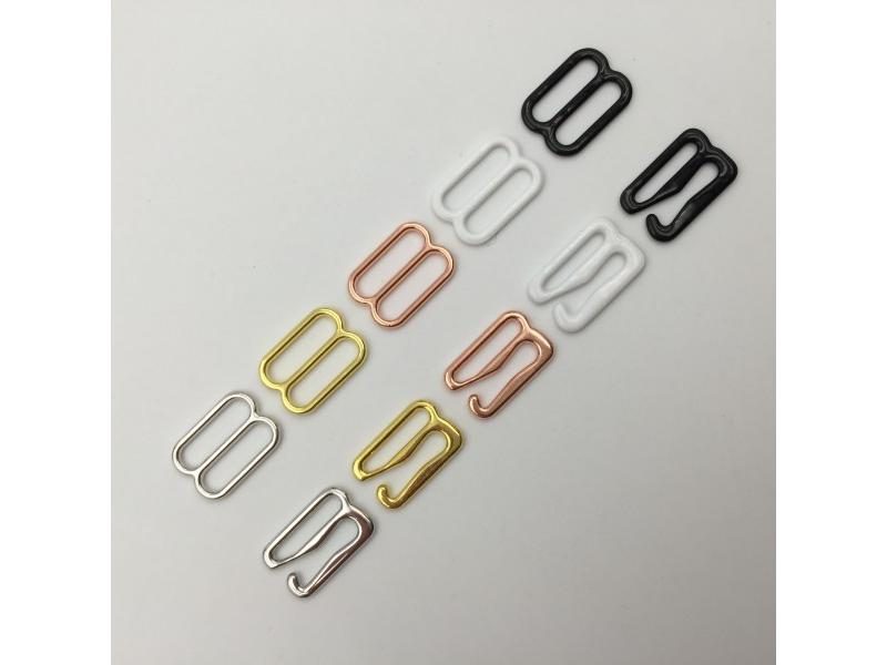 10 Sets Various Sizes Of Bra Hooks And Sliders Strap Adjusters Buckles 5 Color Carousel 1