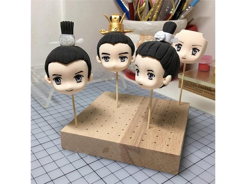 Wooden Pottery Clay Base Plug Board Modeling Tools For DIY Clay Pottery Plate Carousel 2