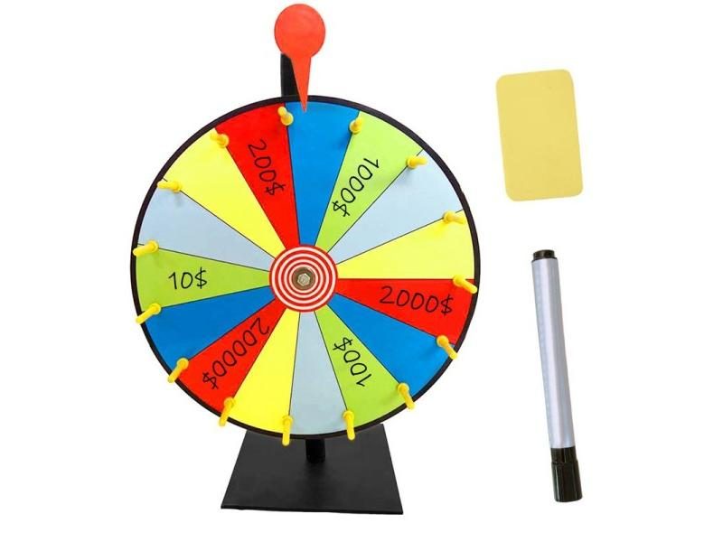 Dry Erase Spinning Wheel Turntable Wheel Spinner Color Wheel Of Fortune Carousel 1