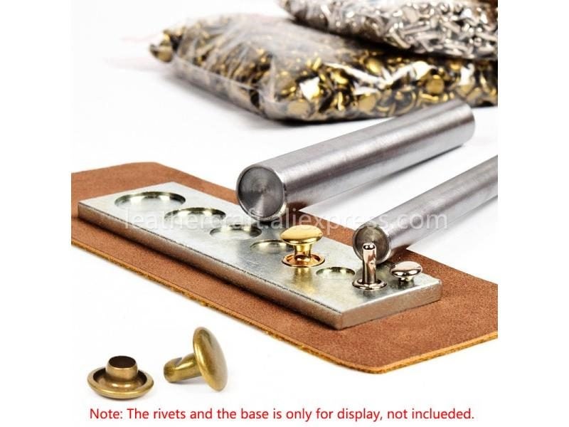 Double Cap Rivets Setting Tool Single Cap Snap Rivet Punch Setter Hand Tool Carousel 1
