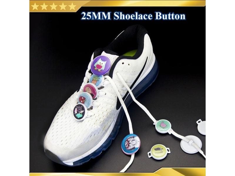 100 Sets 1" 25mm Shoelace Button Supply Materials For Professional All Steel Carousel 2