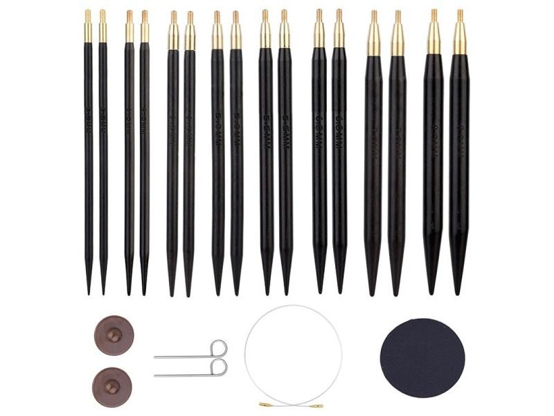 SKC Set Multi Size Sandalwood Needles Wool Cotton Yarn Knitting Accessories Carousel 2