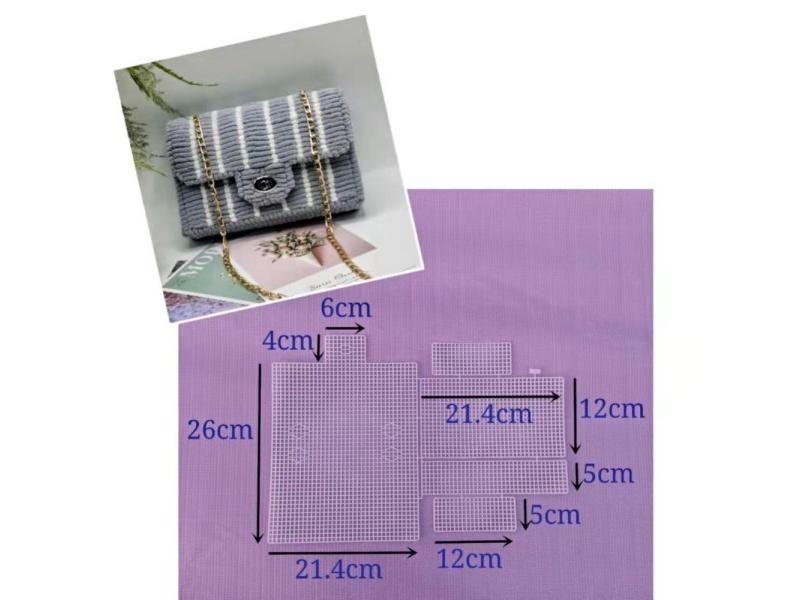 6Pcs/set Auxiliary Weaving Plastic Mesh Kit DIY Bag Accessories Weaving Helper Carousel 1