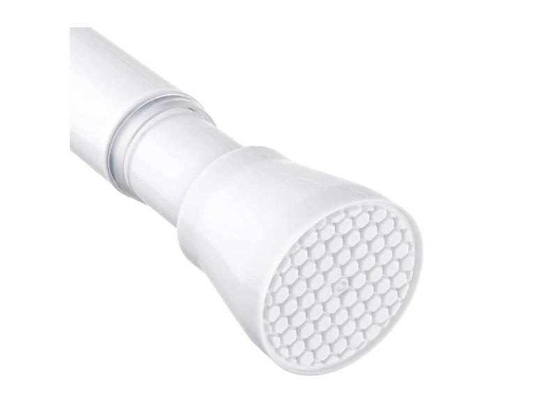 18 28 To 48 Inch White Adjustable Expandable Curtain Rod For Windows No Carousel 2