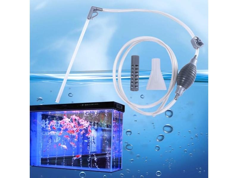 Aquarium Cleaner Gravel Filter Semi-automatic Air Pump Water Change Tools Carousel 1