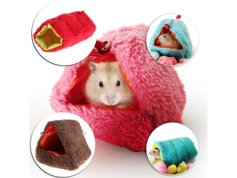 Hamster Nest Hanging Cage With Fleece Waterproof Warm In Winter Carousel 2