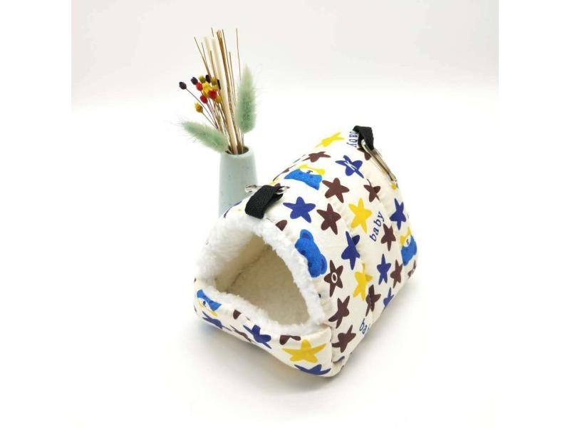 Pet Hamster Hammock Cage Winter Warm House Plush Soft Hanging Bed For Hamster Carousel 1